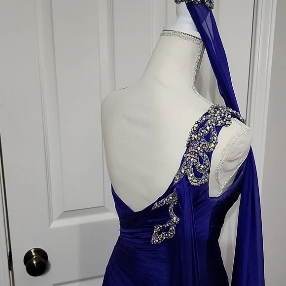 Elegant MacDuggal One-Shoulder Gown